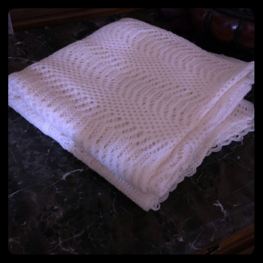 Baby christening blanket 💯% wool